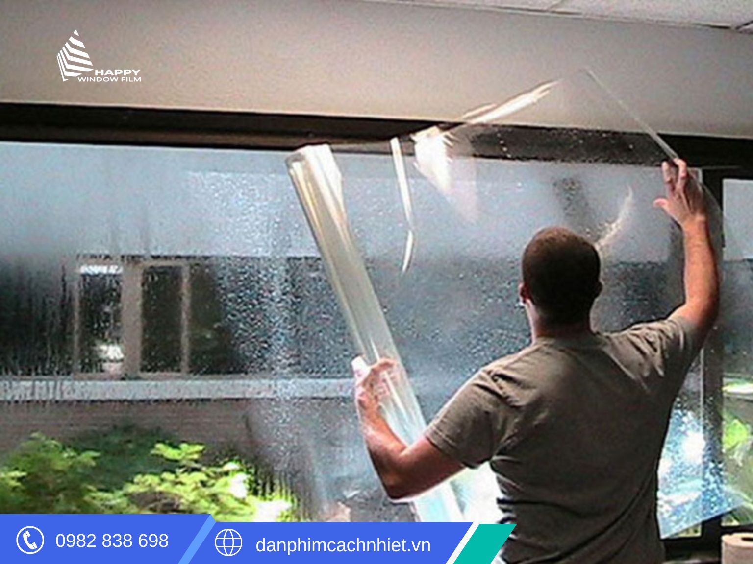 Cách dán phim cách nhiệt nhà kính