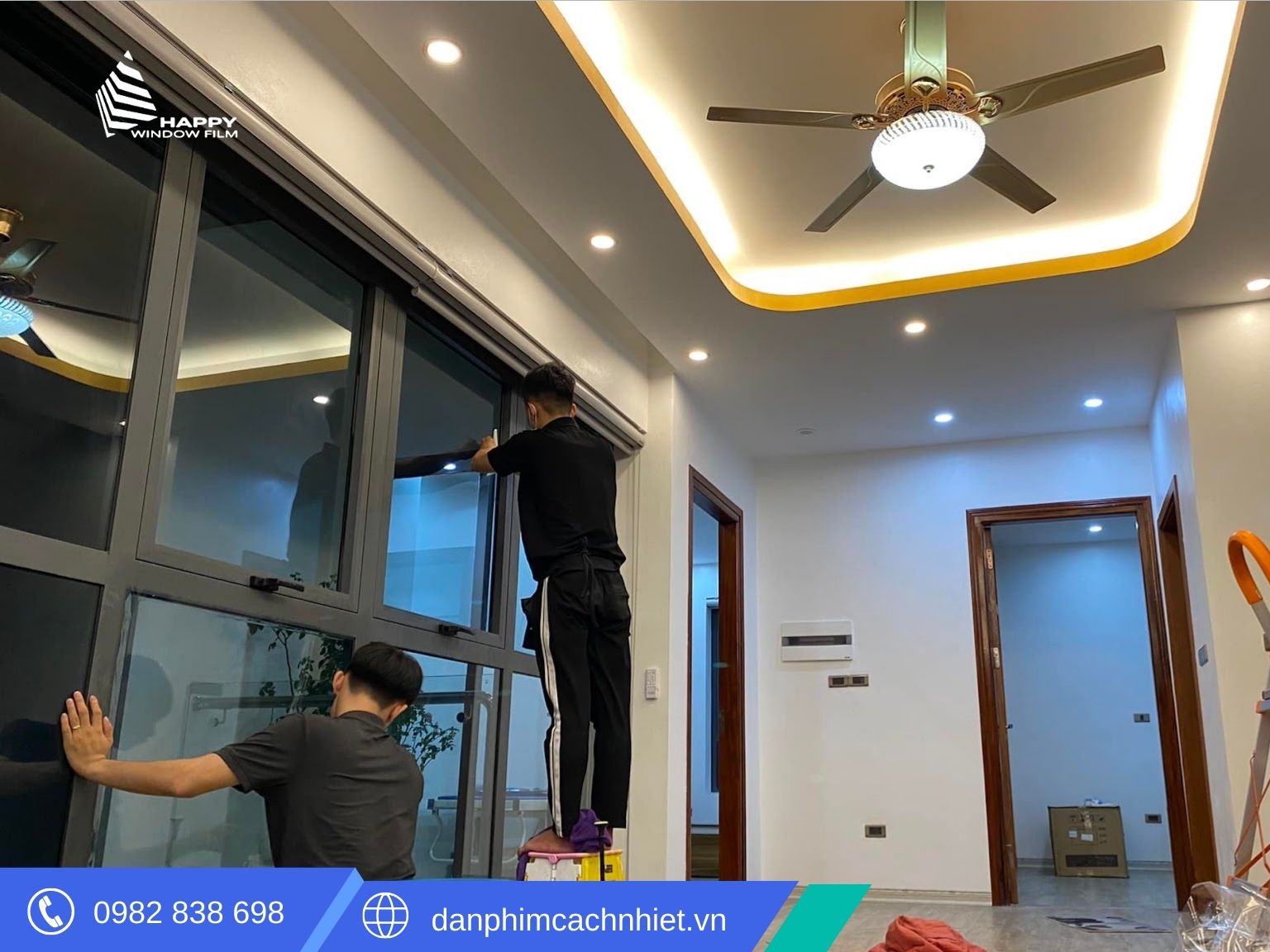 Lưu ý cách dán phim cách nhiệt cửa kính